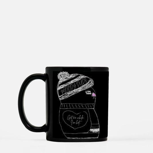 Black Coffee Mug 11oz -" Come get me while I'm hot" -Flirt Monster