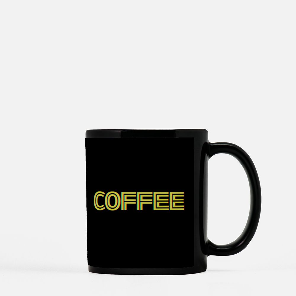 Black coffee mug 11oz - "Nature's amplifier of thoughts..." -Anxiety Monster