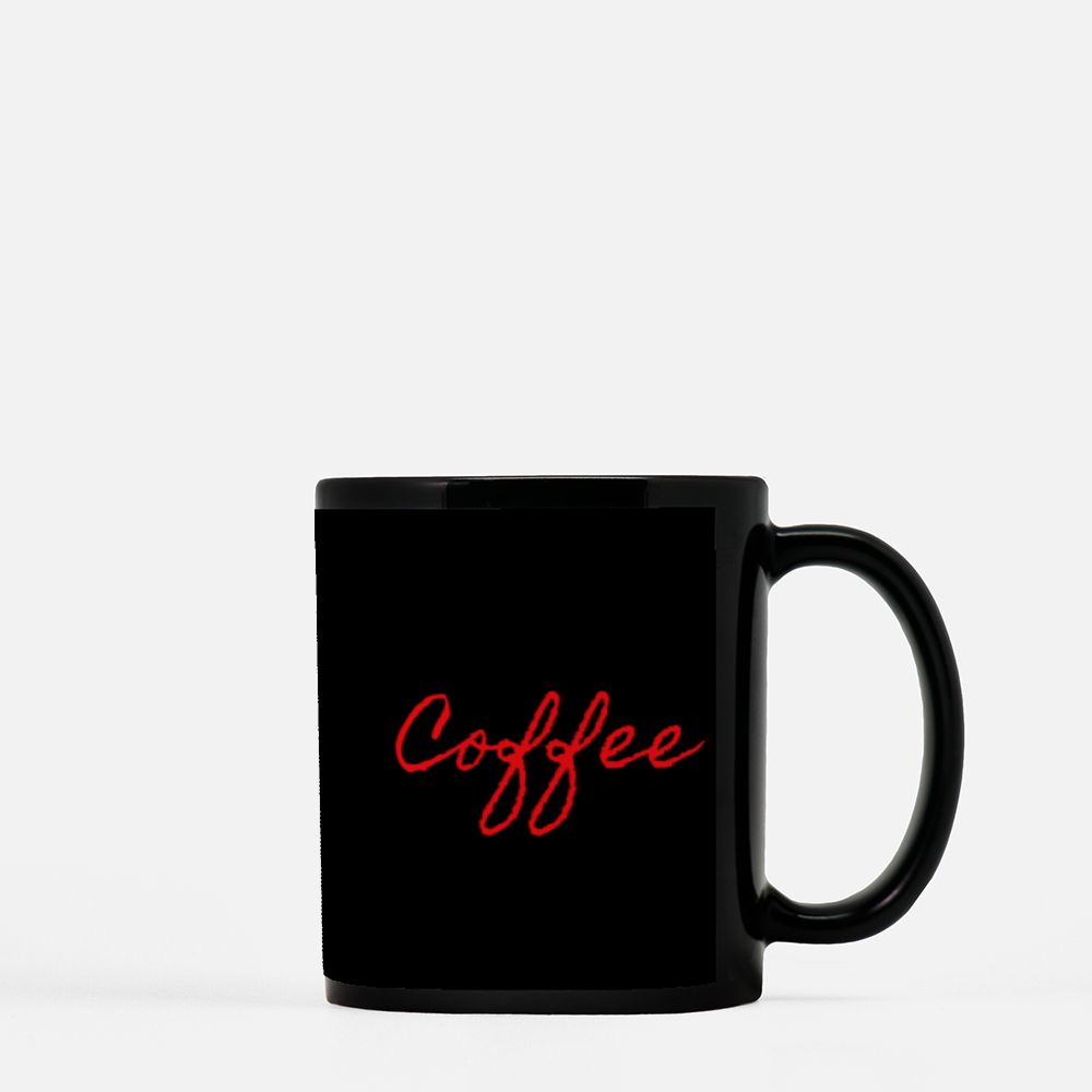 Black Coffee Mug 11oz - "The ultimate food for thought..." - Longing Monster